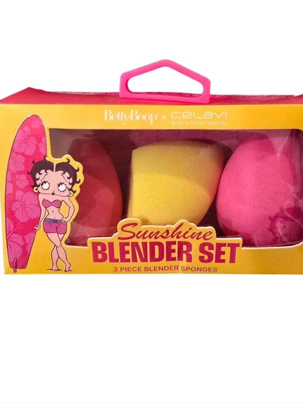 Celavi X Betty Boop Sunshine Blender Set 3-PC Blender Sponges
